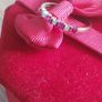 9 carat gold Ruby eternity ring with 7 stones Diamond Image 3