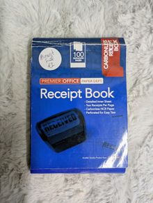 receipt book, few pages gone