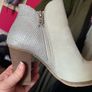 silver/grey xti ankle boots Image 4