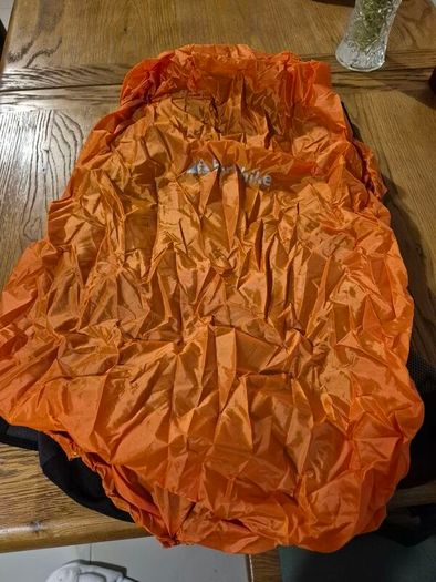 Backpack with rain cover