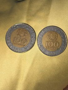 1991 / 1992 Portugal Bimetallic 100 Escudos Coin