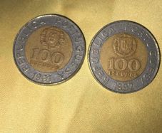 1991 / 1992 Portugal Bimetallic 100 Escudos Coin