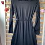 dress black H&M dress size 38(12) long sleeve wrap effect Image 8