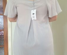 SAVIDA grey cherry tie cami blouse, NEW, size 10