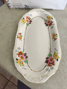 1940 Alfred Meakin vintage large platter. Vegetable dish. Vintage plate ZENITH SHAPE Alfred Meakin U.S ENGLAND. PATENTAPPO
