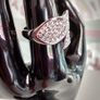 Platinum Plated Crystal Ring Image 3