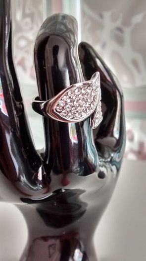 Platinum Plated Crystal Ring