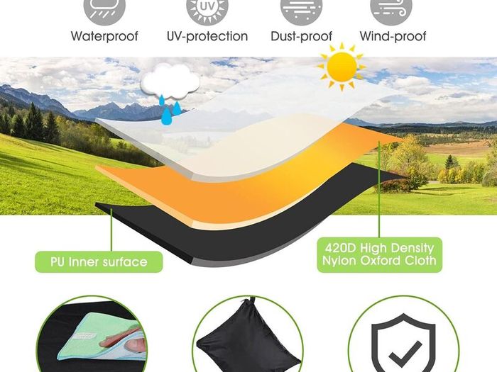 600D Oxford Garden Furniture Cover Durable All Weather Patio Protection