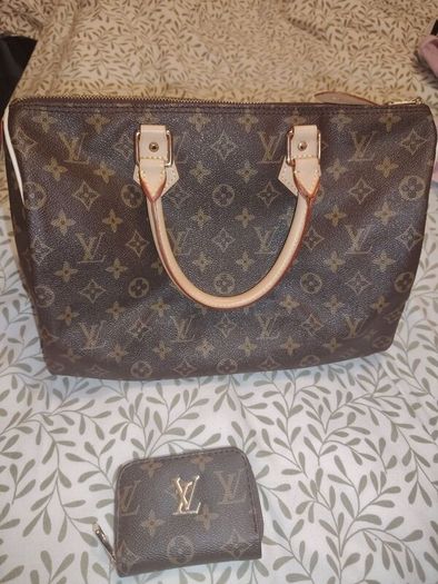 Vintage Louis Vuitton Monogram Bag + Pochette