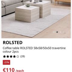 1 coffee table