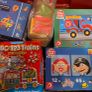 Set of 7 - Games,  Giant Jigsaw puzzles, Blocks Image 2