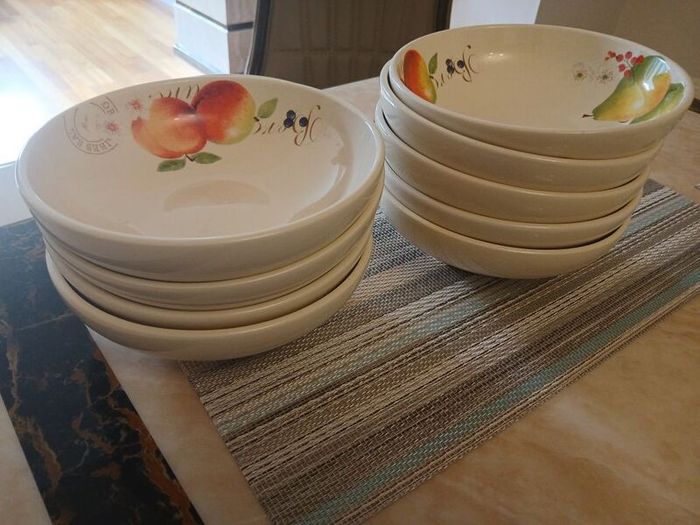 9 x Price & Kensington Country Fruits Cereal Bowls