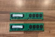 2GB (2x 1GB) DDR2 Desktop Ram