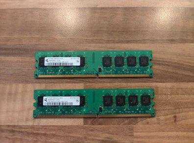 2GB (2x 1GB) DDR2 Desktop Ram