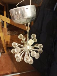 chrome spudnik ceiling lights