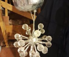 chrome spudnik ceiling lights