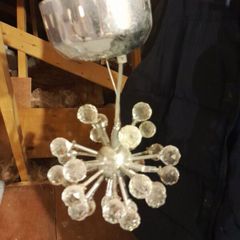 chrome spudnik ceiling lights