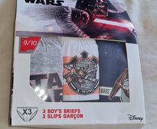 Star Wars Boys Briefs Age 9-10. New