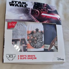 Star Wars Boys Briefs Age 9-10. New