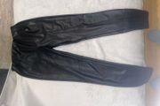 Leather look leggings