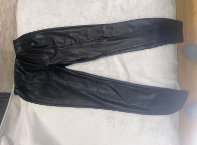 Leather look leggings