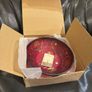 Vintage Czech Design From Miracle Studio Red 7 inch Bowl Image 4