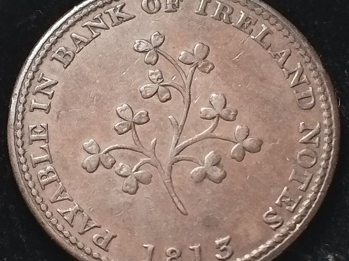 #782 - Ireland - 1813 - Half Penny - Token - HILLES