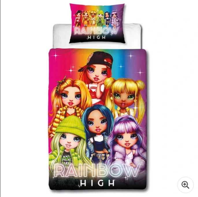 Rainbow High Single Reversible Duvet Set