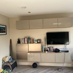 Reduced Feature wall / tv / storage units