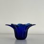 cobalt blue glass bowl Image 2