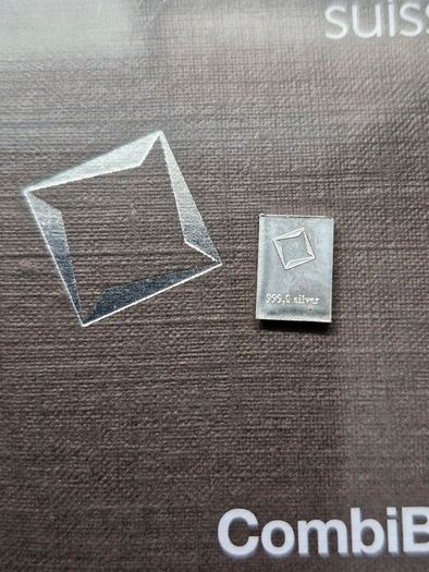 1 gram Silver Bar - Valcambi 999