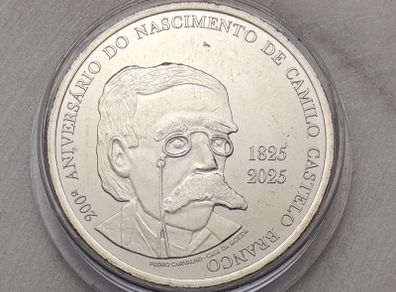 Portugal 5 Euro Base Metals Uncirculated Coin 2025 - 200th anniversary of the birth of Camilo Castelo Branco - Two Centuries of Inspiration