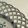KPM Berlin. Antique Blue & White Reticulated Porcelain Plate. Royal Porcelain Manufactory Image 8