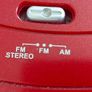 Bench Portable CD Player with Radio, Model KH222, Red, in new condition and working great Image 10