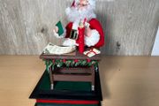 Vintage Holiday Creations Santa Claus Musical With Illuminated Candle - 1993