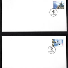2024 Ireland Pair of covers for Spring Stamp & Coin Fair 2024 tying Centenary of Creation of Government Ministries Commemorative Stamps on plain envelope