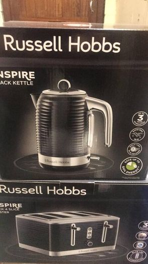 Black Kettle and Toaster Set