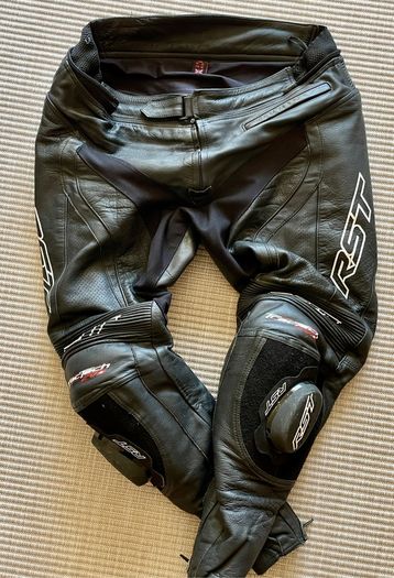 RST Tractech Evo 3 leather motorcycle jacket and pants