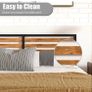Bed Frame, Vintage Wooden Headboard Image 7