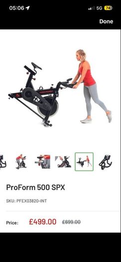 Spin Bike {ProForm 400 SPX}