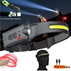 Ultra Bright Multifunctional LED Sensor Headlight with Built-in Rechargeable Battery