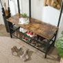 New XXL Metal Hall Tree Coat Rack with Shoe Bench + Grid Wall - FREE P&P Image 6