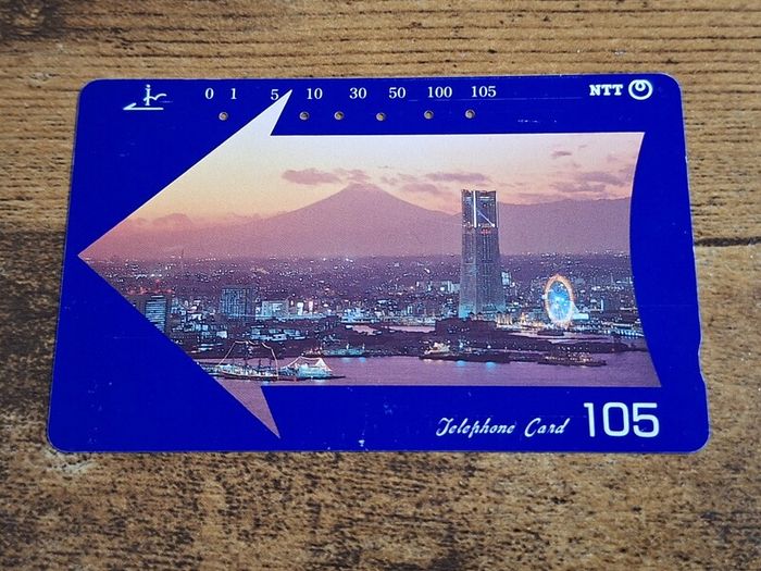 Japan Telephone Card 105 "Yokohama", used, 1993, no. 251-296 - free standard postage
