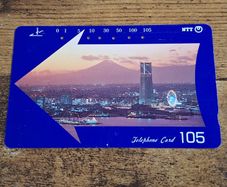 Japan Telephone Card 105 "Yokohama", used, 1993, no. 251-296 - free standard postage