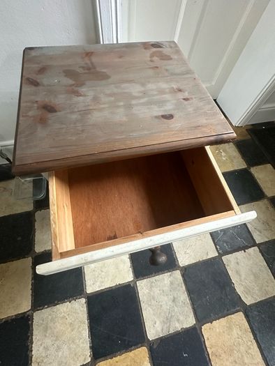 Solid wood bedside locker