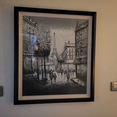 Eiffel tower painting
