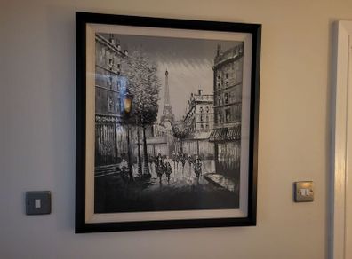 Eiffel tower painting
