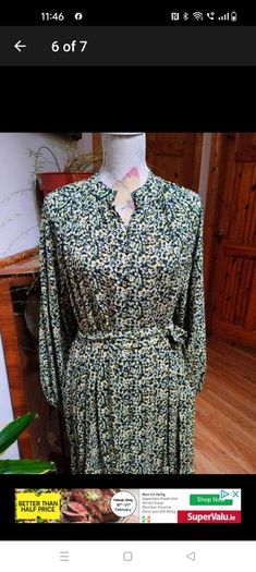 H&M loose fitting dress, new never worn, H&M floral long-sleeve maxi dress. new never worn