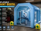 Inflatable Spray Booth Tent  Professional Paint Booth with Dual Blowers & Air Filtration