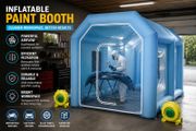Inflatable Spray Booth Tent  Professional Paint Booth with Dual Blowers &amp; Air Filtration